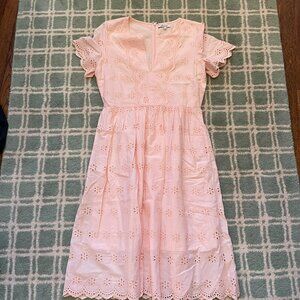 Madewell Eyelet Midi Dress 6